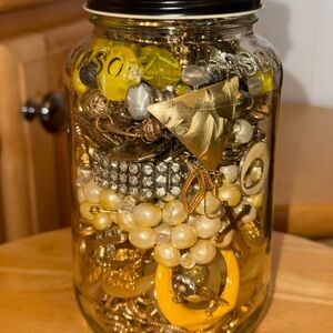 2.6 lbs Mystery Vintage Jewelry Jar